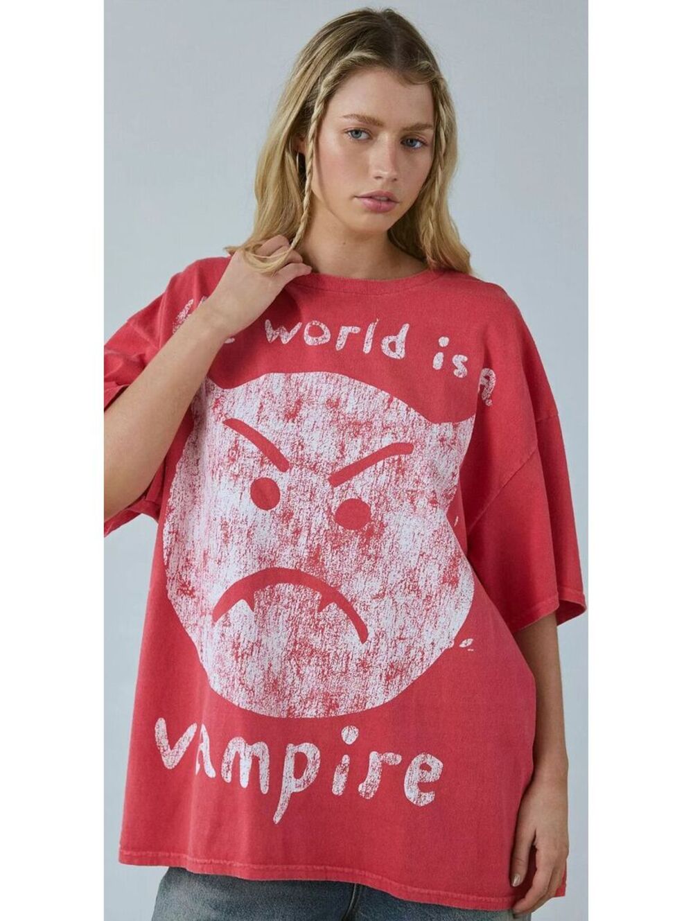 (S/M) NWOT URBAN OUTFITTERS SMASHING PUMPKINS OVERSIZED TEE